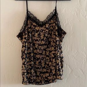 Flower print tank